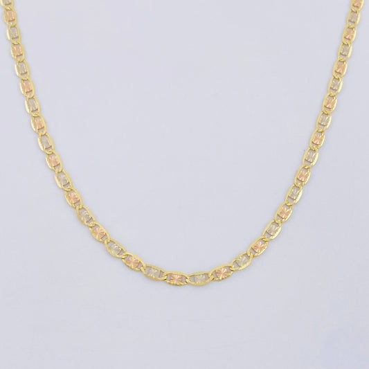 Flat Mariner Chain 3.05 g / 19 3/4 in / 2.2 mm Three Colors 18K