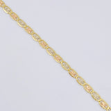 Flat Mariner Chain 3.05 g / 19 3/4 in / 2.2 mm Three Colors 18K