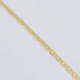Cadena Escalera Plana 4.15 g / 18 in / 2.15 mm Tres Oros 18K