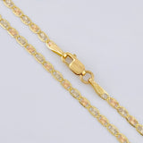 Flat Mariner Chain 3.05 g / 19 3/4 in / 2.2 mm Three Colors 18K