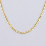 Cadena Escalera Plana 1.7 g / 15 3/4 in / 1.55 mm Tres Oros 18K