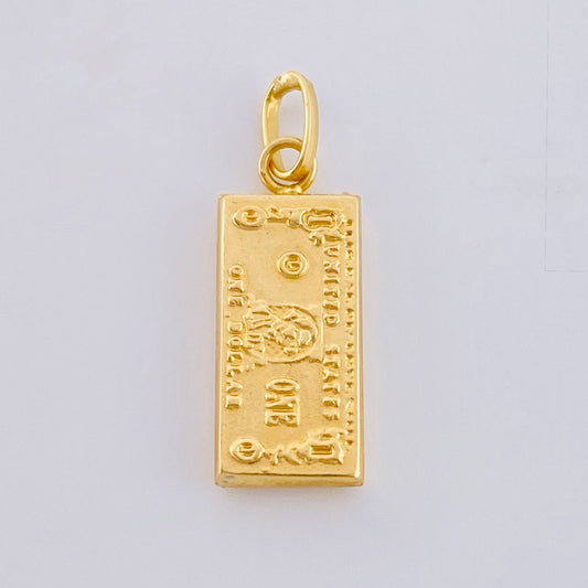 Dije Dolar 0.55g / 3/4 in Oro Amarillo 18K