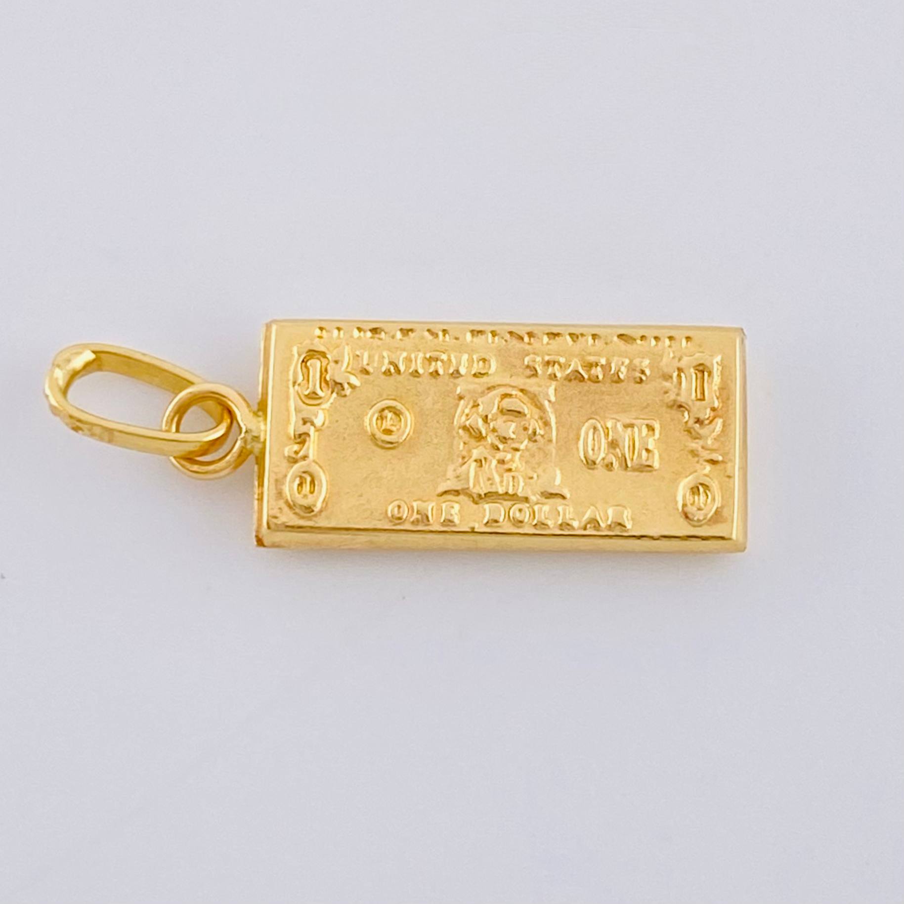 Dije One Dolar 0.6 g / 3/4 in Oro Amarillo 18K