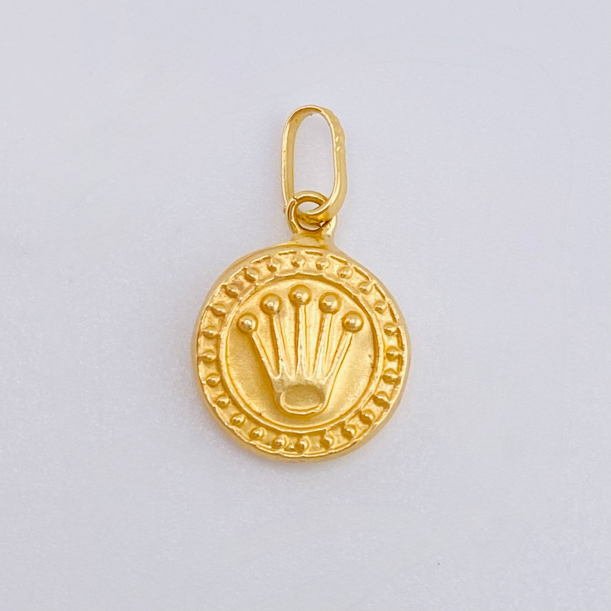 Pendant Crown 0.55 g / 3/4 in Yellow Gold 18K