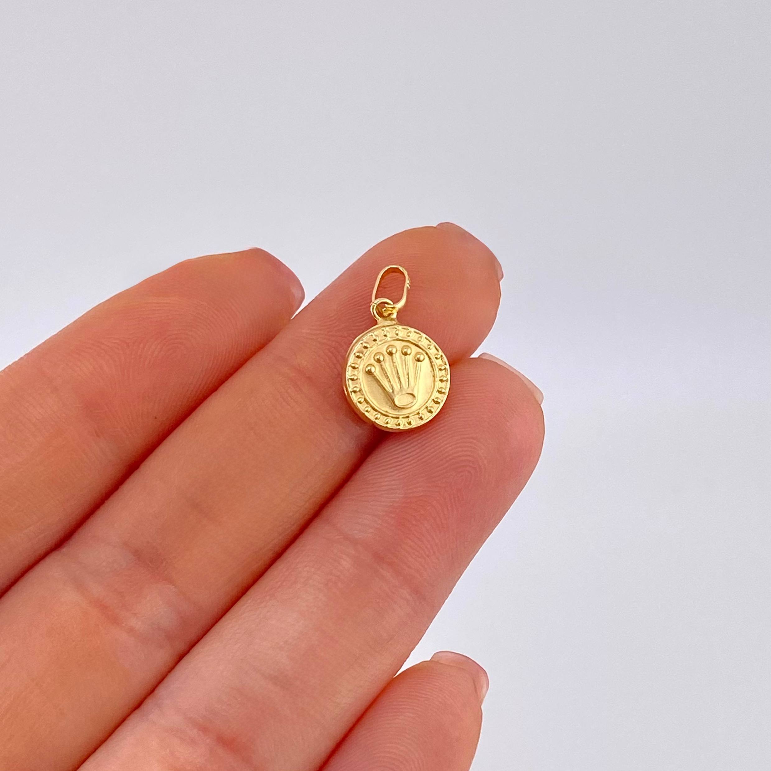 Pendant Crown 0.55 g / 3/4 in Yellow Gold 18K