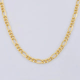Cadena Figaro 7.75g / 24 in / 4.4mm Oro Amarillo 18K