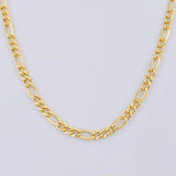 Cadena Figaro 4.9g / 28 in / 3.1mm Oro Amarillo 18K
