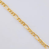 Cadena Figaro 4.9g / 28 in / 3.1mm Oro Amarillo 18K