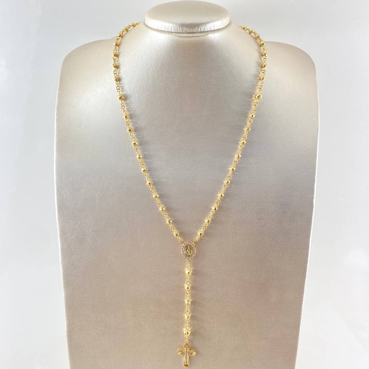 Rosario Virgen Milagrosa 17.65gr / 23 1/2 in / Oro Amarillo 18K