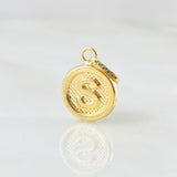 Dije Letra S 0.6gr / 3/4 in / Oro Amarillo 18K