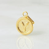 Dije Letra Y 0.55gr / 3/4 in / Oro Amarillo 18K *
