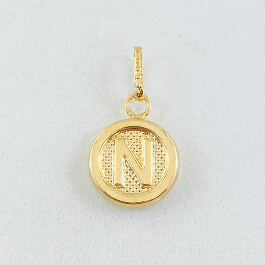 Dije Letra N 0.55gr / 3/4 in / Oro Amarillo 18K *