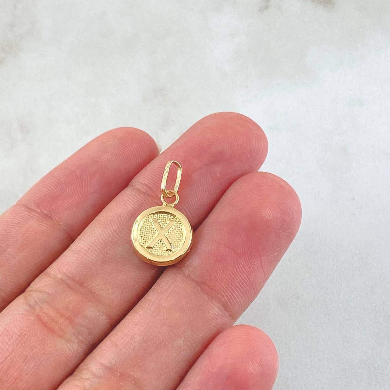Pendant Letter X 0.6gr / 0.8in / 18K Gold +0$