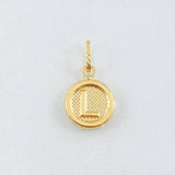 Dije Letra L 0.55gr / 3/4 in / Oro Amarillo 18K *