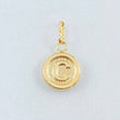 Dije Letra C 0.6gr / 3/4 in / Oro Amarillo 18K *
