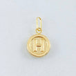 Dije Letra H 0.55gr / 3/4 in / Oro Amarillo 18K *