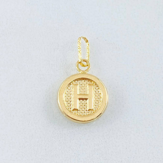 Dije Letra H 0.55gr / 3/4 in / Oro Amarillo 18K *