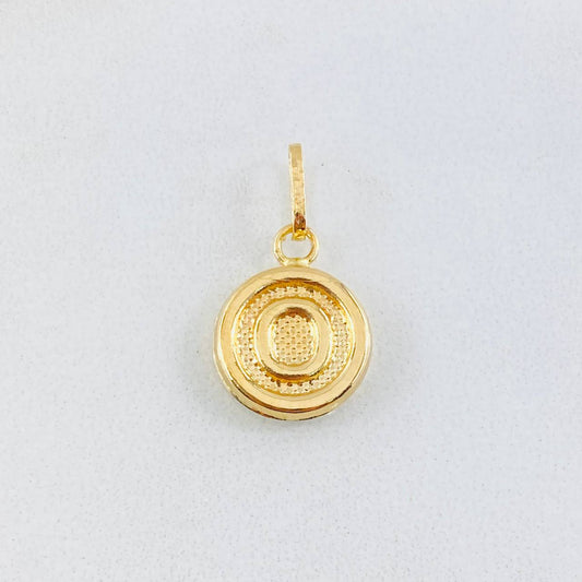 Dije Letra O 0.55gr / 3/4 in / Oro Amarillo 18K *