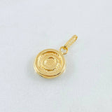 Dije Letra O 0.6gr / 3/4 in / Oro Amarillo 18K