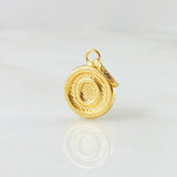 Dije Letra O 0.6gr / 3/4 in / Oro Amarillo 18K