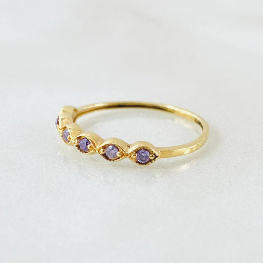 Eye Line Ring 0.95gr / Size 4 3/4 / 18K Gold