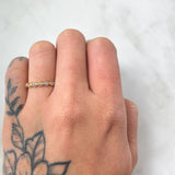 Eye Line Ring 0.95gr / Size 4 3/4 / 18K Gold