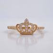 Crown Ring 1.5gr / Size 6 3/4 / 18K Gold &