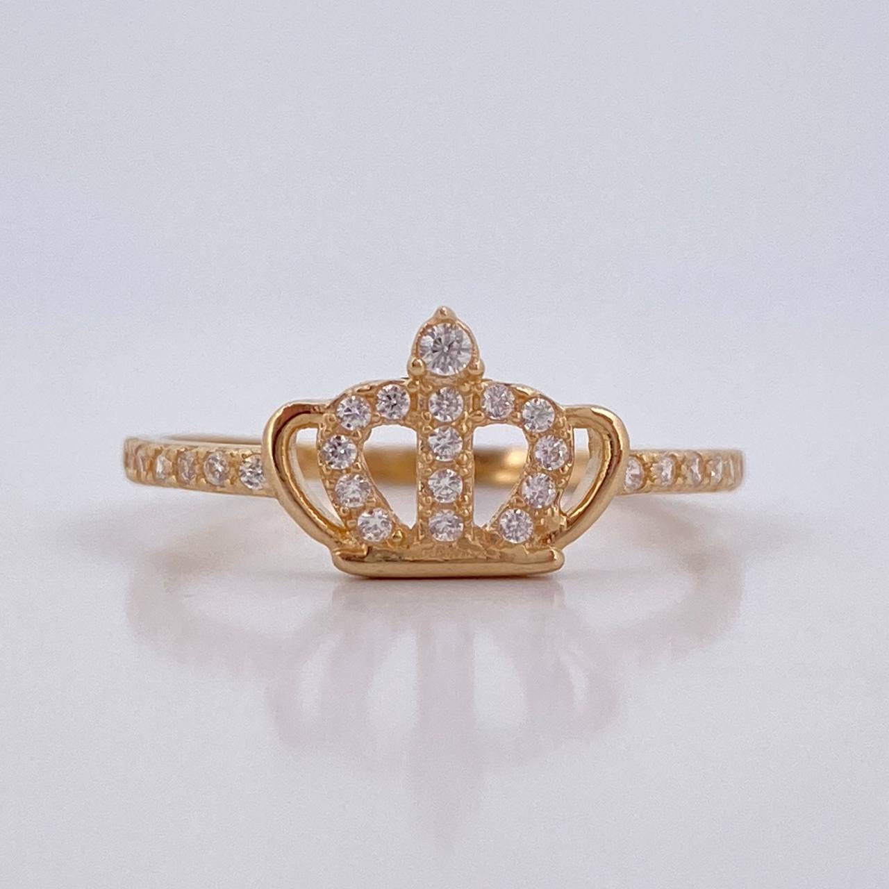 Crown Ring 1.45gr / Size 6 3/4 / 18K Gold