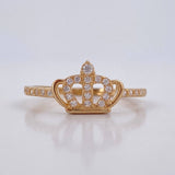 Crown Ring 1.45gr / Size 6 3/4 / 18K Gold