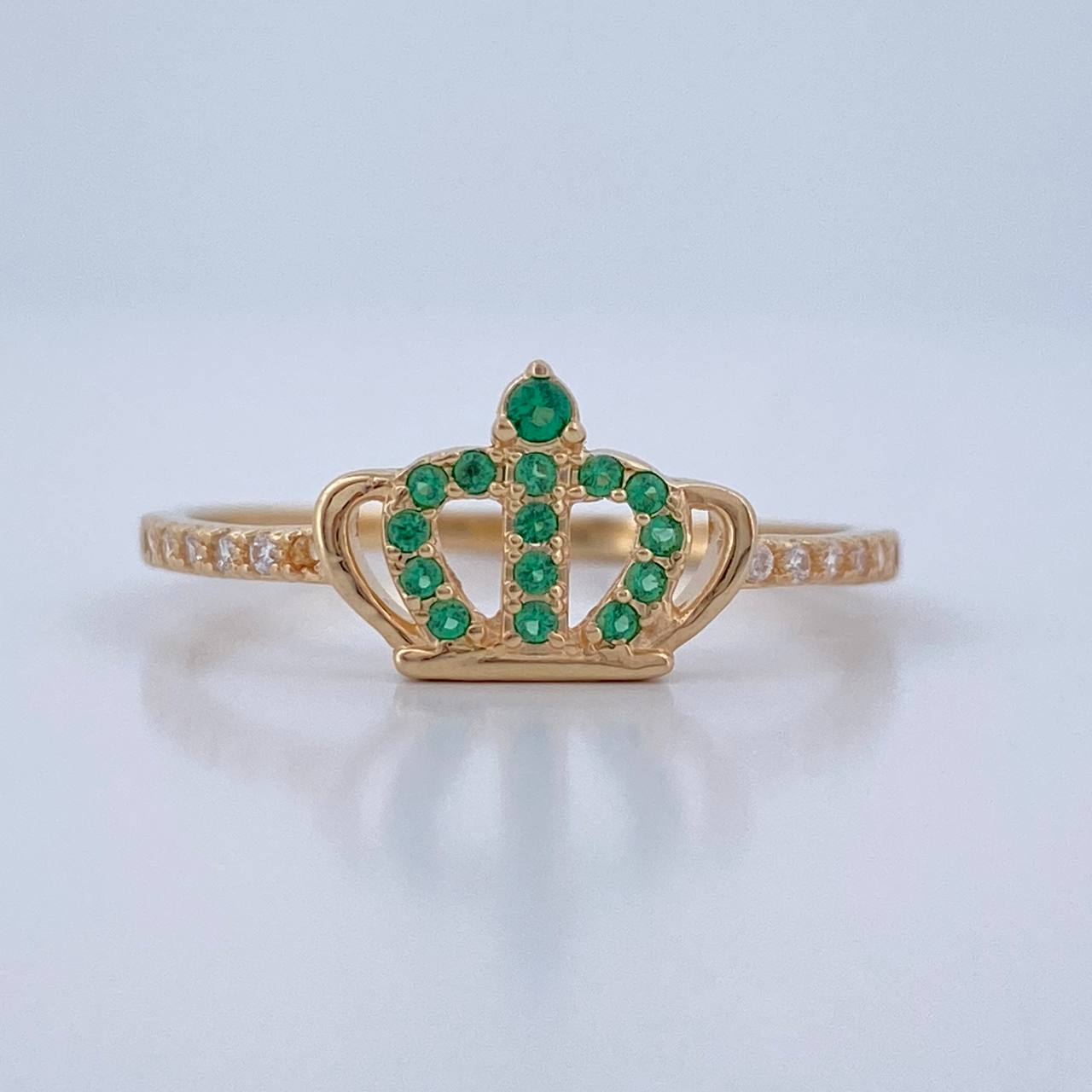 Crown Ring 1.4gr / Size 7 3/4 / 18K Gold