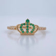 Crown Ring 1.4gr / Size 7 3/4 / 18K Gold