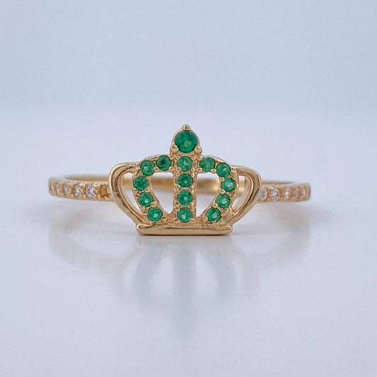 Crown Ring 1.4gr / Size 7 3/4 / 18K Gold
