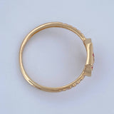 Crown Ring 1.55gr / Size 7 / 18K Yellow Gold &