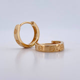 Candongas Tornillo 2.85gr / 1/2 in / Oro Amarillo 18K &