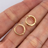 Candongas Aro 1.7gr / 1/2 in / Oro Amarillo 18K &