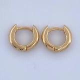 Candongas Aro 1.3gr / 1/2 in / Oro Amarillo 18K &