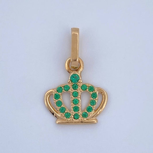 Dije Corona 0.7gr / 3/4 in / Oro Amarillo 18K &