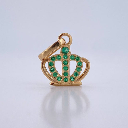 Dije Corona 0.65gr / 3/4 in / Oro Amarillo 18K &