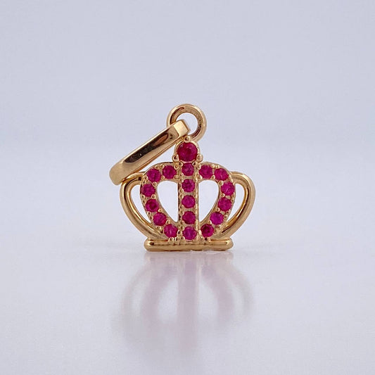 Dije Corona 0.7gr / 3/4 in / Oro Amarillo 18K &