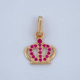 Dije Corona 0.7gr / 3/4 in / Oro Amarillo 18K &