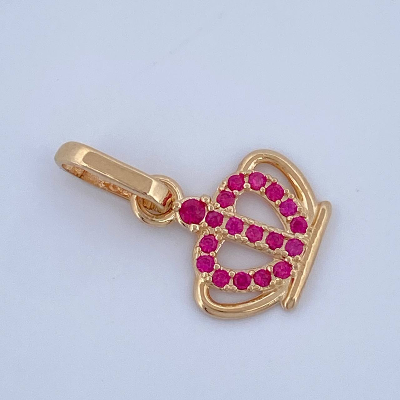 Dije Corona 0.7gr / 3/4 in / Oro Amarillo 18K &