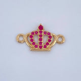 Herraje Corona 0.55gr / 3/4 in / Oro Amarillo 18K &