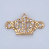 Herraje Corona 0.6gr / 3/4 in / Oro Amarillo 18K &