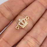 Herraje Corona 0.6gr / 3/4 in / Oro Amarillo 18K &