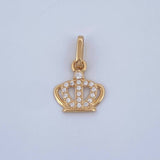 Dije Corona 0.7gr / 3/4 in / Oro Amarillo 18K &