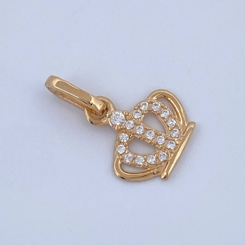 Dije Corona 0.7gr / 3/4 in / Oro Amarillo 18K &