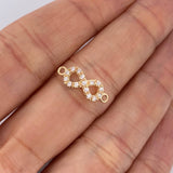 Herraje Infinito 0.9gr / 3/4 in / Oro Amarillo 18K &