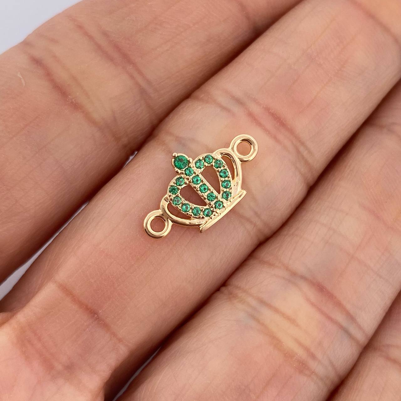 Herraje Corona 0.6gr / 3/4 in / Oro Amarillo 18K &