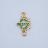 Herraje Corona 0.6gr / 3/4 in / Oro Amarillo 18K &