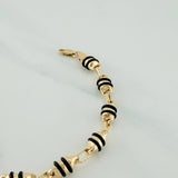 Pulso Rustico Barril 6.2 g / 8 1/4 in / 5 mm Oro Amarillo 18K